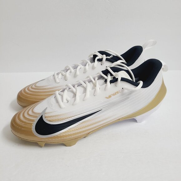 NEW Nike Vapor Speed 3 Football Cleats FB3303-103 Size 12 White Gold main image 6